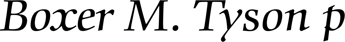 Comenius Antiqua Italic