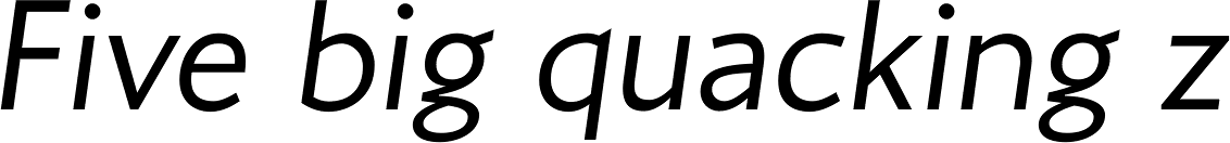 Conqueror Sans Light Italic