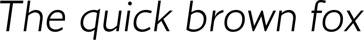 Conqueror Sans UltraLight Italic
