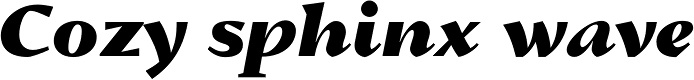 Conqueror Text Black Italic