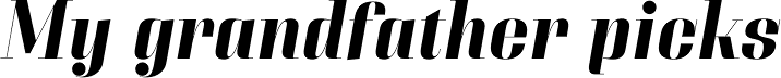 Couture Bold Italic