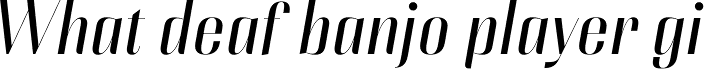 Couture Sans Regular Italic