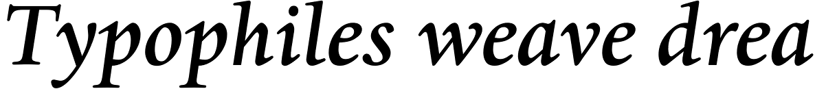 Dante MT Medium Italic