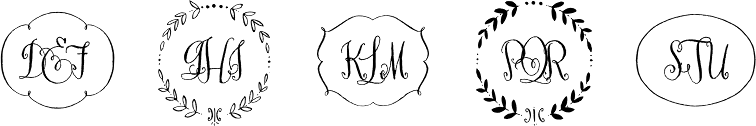 Darling Monograms (25000 Impressions)