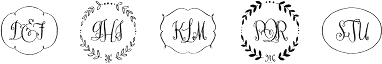 Darling Monograms (250 Impressions)