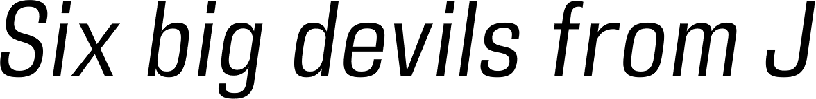 DDT Cond Book Italic