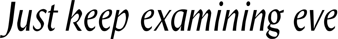 Decennie Express JY Italic