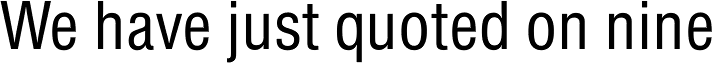 Europa Grotesk SB Cond