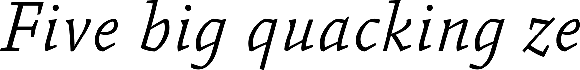 FF Absara OT Light Italic