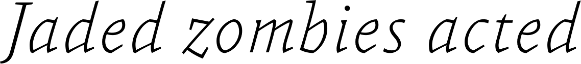 FF Absara OT Thin Italic