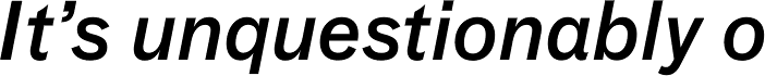 FF Bau Pro Medium Italic