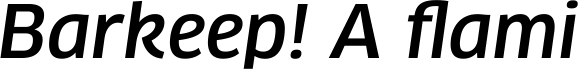 FF Clan Pro Medium Italic