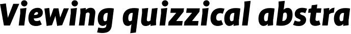 FF Profile Pro Black Italic