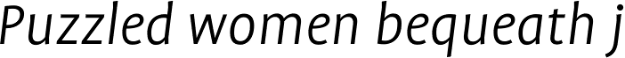 FF Profile Pro Light Italic