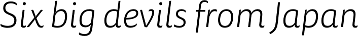 FF Tisa Sans OT Light Italic