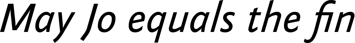 FF Yoga Sans OT Italic