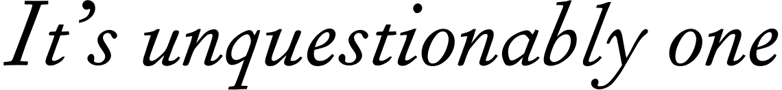 Fournier MT Italic Tall Caps