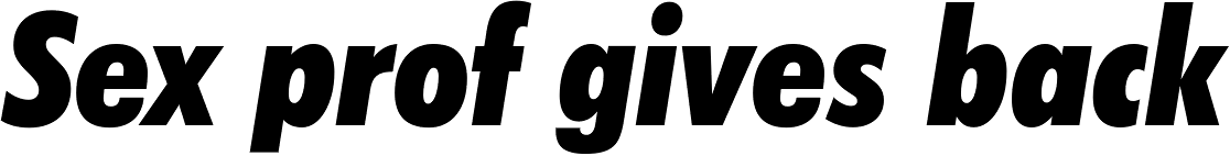 Futura ExtraBlack Condensed Italic
