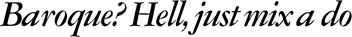 Garamont Amst SH Med Italic