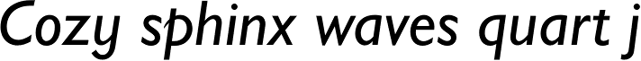 Gill Sans Std Infant Italic