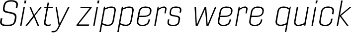 Gineso Extended Thin Italic