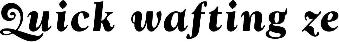 Goudy Swash Bold Italic