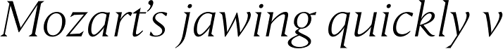 Haggard Nova Light Italic