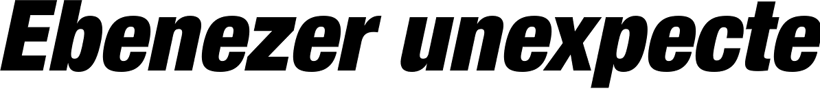 Helvetica Neue 97 Cond Black Oblique
