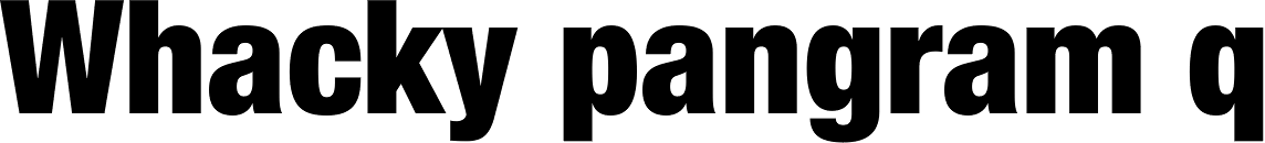 Helvetica Neue Paneuropean W1G 97 Cond Black