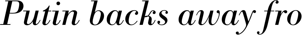 IBM Bodoni Italic