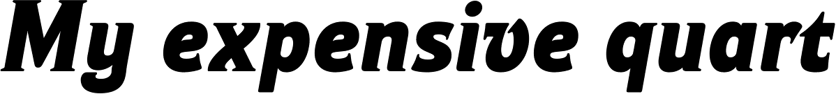 Ideal Gothic 3 Bold Italic