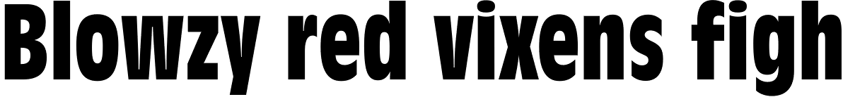 Incised 901 Bold Condensed