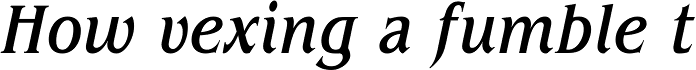 ITC Benguiat Condensed Medium Italic