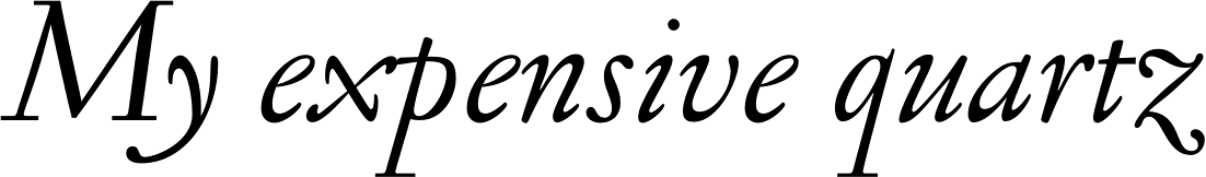 Jannon Antiqua Italic