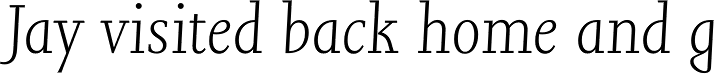 Joanna Nova Light Italic