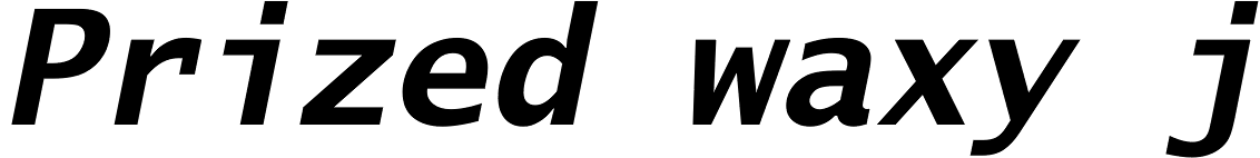 Lucida Sans Typewriter Bold Oblique