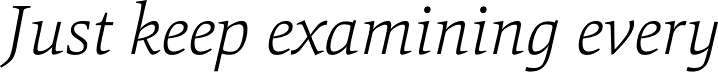 Mangan ExtraLight Italic