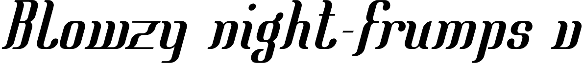 Mata Hari Hollandaise Italic