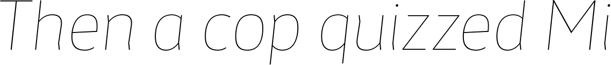 Maya Samuels Thin Italic
