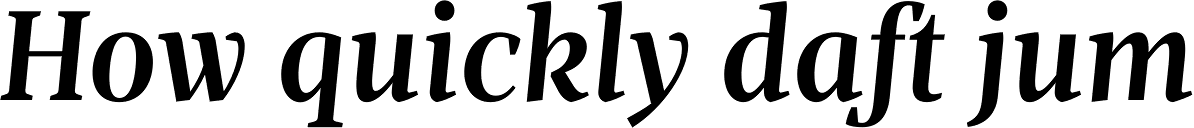 Milio DemiBold Italic