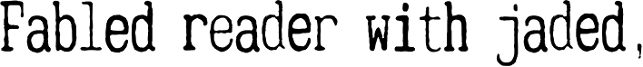 Mitigate Typewriter Regular