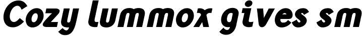 Monolith Sans Black Italic