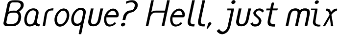 Monolith Sans Light Italic