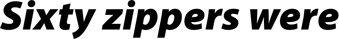 Myriad Pro Black Italic