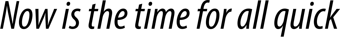 Myriad Pro Cond Italic
