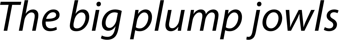 Myriad Pro Italic