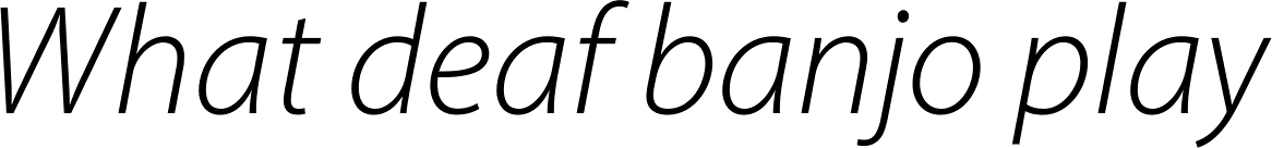 Myriad Pro Light Italic