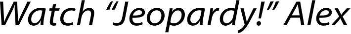 Myriad Pro SemiExt Italic