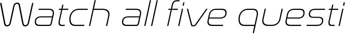 Nasalization ExtraLight Italic
