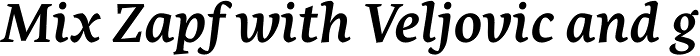 Nassim Latin SemiBold Italic